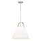 Z-Lite Z-Studio Pendant, 1-Light, 18 In.W x 18 In.H, Brushed Nickel/Ivory 743P18-BN - alternate 8